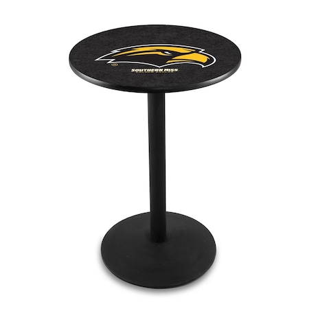 36 Blk Wrinkle Southern Miss Pub Table